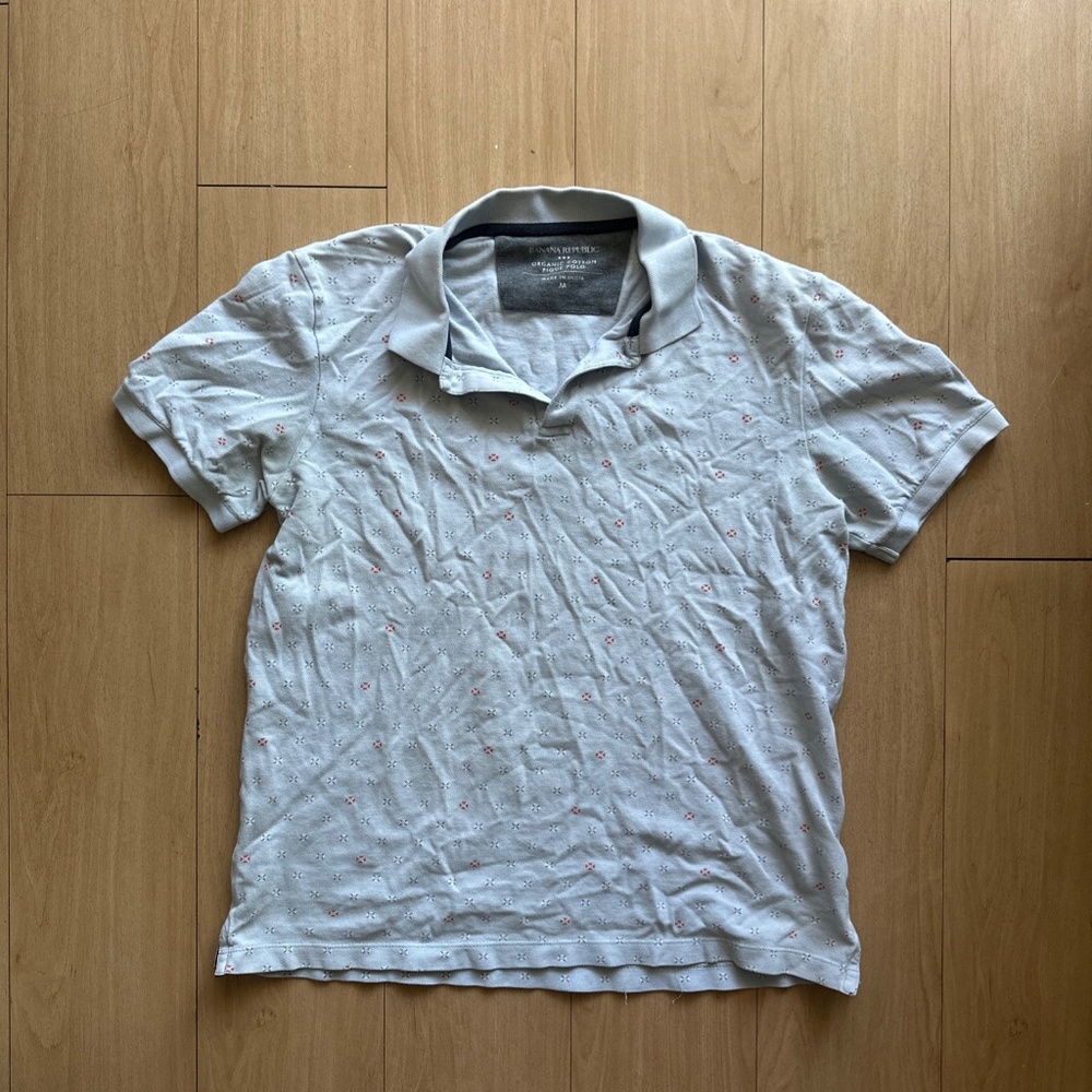 Banana Republic Men's Polo Blue Size Medium